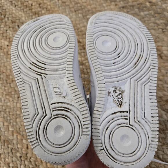 Nike Air Force 1 Mid PS SIZE 11.5c 314196-113 "TRIPLE WHITE" - Picture 5 of 8